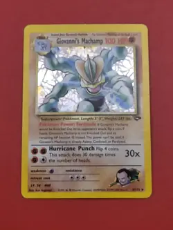 Pokemon Giovanni's Machamp Gym Challenge 6/132 LP+ - Image 1