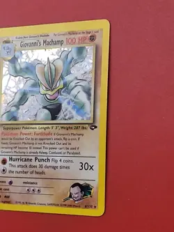Pokemon Giovanni's Machamp Gym Challenge 6/132 LP+ - Image 4