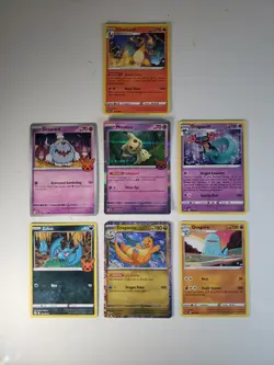Lot Of 7 McDonald's Promos 2024 Including Holo Pokemon TCG Charizard Dragonite - Image 1