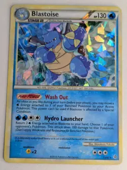 Pokemon TCG Blastoise Unleashed 13/95 Cracked Ice Holo Rare Card HP - Image 1