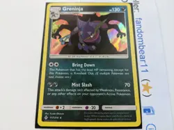 2019 GRENINJA REVERSE HOLO RARE card 117/214 SM Unbroken Bonds Pokemon - Image 2