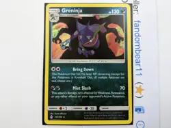 2019 GRENINJA REVERSE HOLO RARE card 117/214 SM Unbroken Bonds Pokemon - Image 3