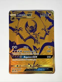 Pokemon TCG Lunala GX SM Black Star Promos SM103a Full Art Promo Hidden Fates - Image 1