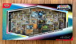 Pokemon TCG Prismatic Evolutions Lucario Ex Tyranitar Ex Premium Collection box - Image 1