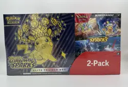 Pokemon TCG Surging Sparks Elite Trainer Box + Booster Bundle Costco 2-pack ETB - Image 1