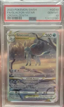 2023 Pokemon Glaceon Vstar Crown Zenith PSA 10 #GG40 - Image 1