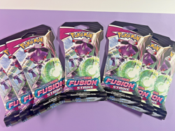Lot of 7 Pokemon TCG SWSH Fusion Strike Sleeved Booster Packs NEW SEALED - Image 1