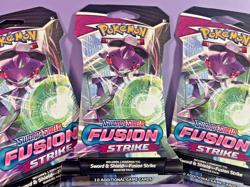 Lot of 7 Pokemon TCG SWSH Fusion Strike Sleeved Booster Packs NEW SEALED - Image 2