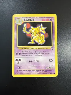 FREE SHIPPING Kadabra 46/130 Pokemon Base Set 2 Unlimited Vintage - Image 1