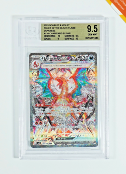 Pokemon BGS 9.5 Charizard Ex #134 SAR Ruler Of The Black Flame 2023 Japanese - Image 1