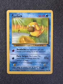 Pokemon TCG Fossil #53/62 Psyduck 1st Edition LP - Image 1