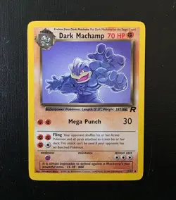 Pokemon Dark Machamp 27/82 Team Rocket Vintage WOTC Rare Non-Holo - Image 2