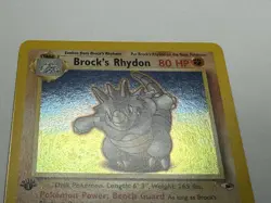 Pokemon TCG Brock's Rhydon Gym Heroes 2/132 Holo 1st Edition - Image 3