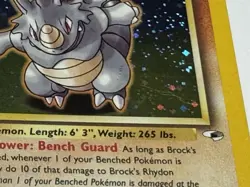 Pokemon TCG Brock's Rhydon Gym Heroes 2/132 Holo 1st Edition - Image 4