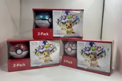Pokemon Prismatic Evolutions ETB + Pokeball Bundle Sam’s Club (Sealed) x3 LOT - Image 1