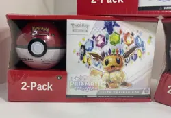 Pokemon Prismatic Evolutions ETB + Pokeball Bundle Sam’s Club (Sealed) x3 LOT - Image 2