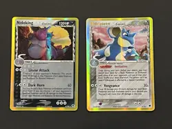 2006 Pokemon Ex Dragon Frontiers Nidoking Holo & Nidoqueen Rev Holo Lot Of 2 - Image 1