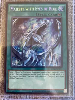 Yugioh! Majesty With Eyes of Blue LCKC-EN031 Secret Rare Unlimited NM - Image 1