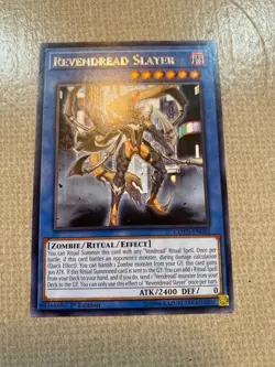 Yu-GI-Oh! revendread slayer mint rare 1st ed COTD-EN082 - Image 1