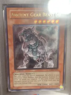 Yugioh! PSA 10 Ancient Gear Beast (TLM-EN007) Ultimate Rare - 1st Edition - Image 2