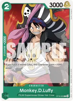 One Piece TCG Monkey.D.Luffy (ST16-005) - 16 / English / Near Mint - Image 1