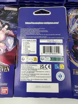 x55 One Piece OP-14 The Azure Sea's Seven Sleeved Blister Booster Packs OP14 - Image 5