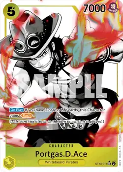 One Piece TCG Foil - Portgas.D.Ace (011) (Parallel) - 13 / NM / English - Image 1