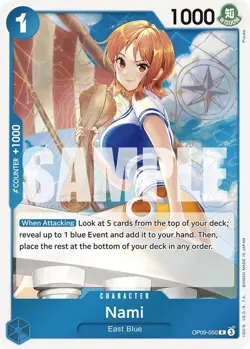 One Piece TCG Foil - Nami (050) - 050 / NM / English - Image 1