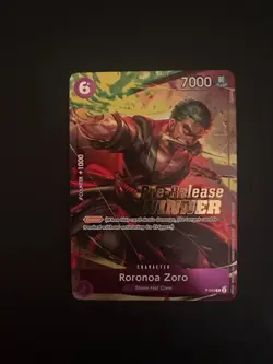 Roronoa Zoro (OP-06 Pre-Release Tournament) [Winner] P-045 One Piece - Image 1