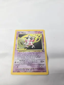 Pokemon TCG Jungle Mr. Mime Card 6/64 Unlimited Edition Holo Rare WOTC-LP - Image 1