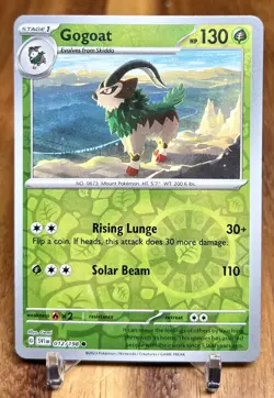 Gogoat 012/198 SV1 Scarlet & Violet Base Reverse Holo Pokemon Card NM - Image 1