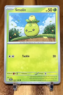 Smoliv 020/198 SV1 Scarlet & Violet Base Non Holo Pokemon Card NM - Image 1