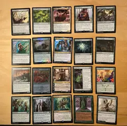 MTG Lot Of 20 Green Cards Including Rares and Mythics NM - Image 1