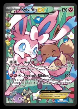 Pokemon Sylveon EX Full Art Ultra Rare Holo Generations RC32-32 English Card - Image 1