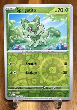 Sprigatito 013/198 SV1 Scarlet & Violet Base Reverse Holo Pokemon Card NM - Image 1