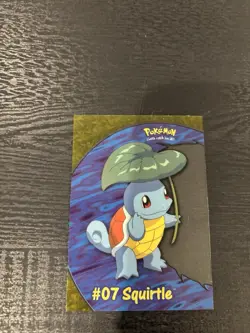Pokemon Card: 2000 Topps #7 Squirtle Clear card PC4 - Image 1