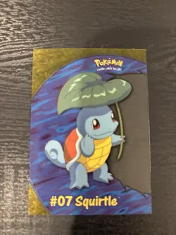 Pokemon Card: 2000 Topps #7 Squirtle Clear card PC4 - Image 2