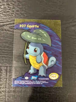 Pokemon Card: 2000 Topps #7 Squirtle Clear card PC4 - Image 3