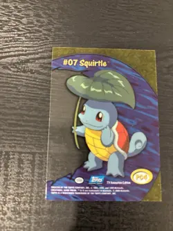 Pokemon Card: 2000 Topps #7 Squirtle Clear card PC4 - Image 4