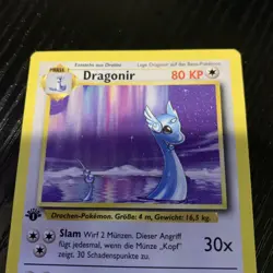 1st Edition German Dragonair 18/102 Dragonir Rare Pokemon Card Base Set NM-LP - Image 2