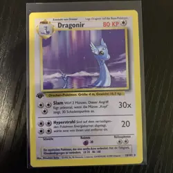 1st Edition German Dragonair 18/102 Dragonir Rare Pokemon Card Base Set NM-LP - Image 3