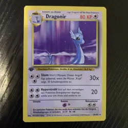 1st Edition German Dragonair 18/102 Dragonir Rare Pokemon Card Base Set NM-LP - Image 5