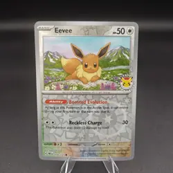 Eevee 074/131 Pokemon Day 2025 Stamped Promo Pokemon Card NM - Image 1