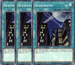 Yugioh - Skyscraper x 3 - 1st Edition NM - Free Holographic Card - Image 1