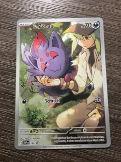 Pokemon N's Zorua 189 Sv: Scarlet & Violet Promo Cards Holo Full Art - Image 1