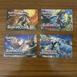 Pokemon Sun And Moon Card List job lot - Image 1