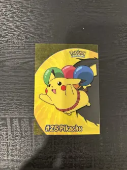 Pokemon Card: 2000 Topps #25 Pikachu PC1 Clear Card - Image 1