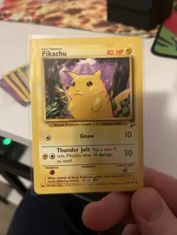 Pokemon TCG Pikachu Card 87/130 Base Set 2 - Image 1