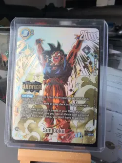 Dragon Ball Super Fusion World Adventure Son Goku Winner Card FB05 - Image 1