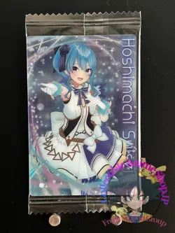 Hoshimachi Suisei Hololive Wafer Card Collection Japanese Vtuber Bandai JAPAN - Image 1
